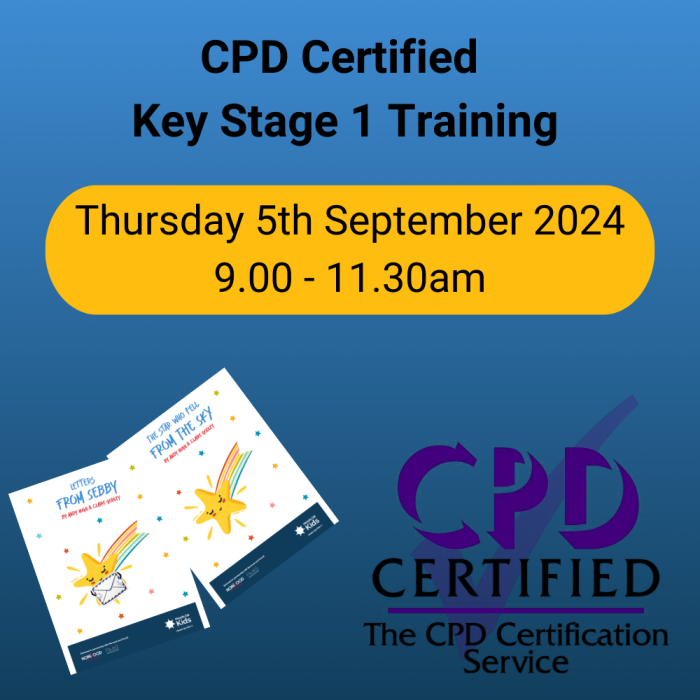 Key Stage 1 (CPD accredited): Thursday 5th September 2024, 09.00- 11.30 (online)     Course Information