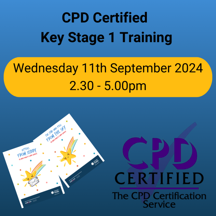 Key Stage 1 (CPD accredited): Wednesday 11th September 2024, 2.30 – 5.00pm (online)     Course Information