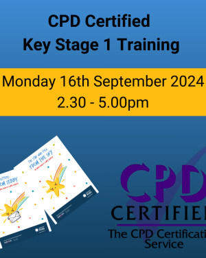 Key Stage 1 (CPD accredited): Monday 16th September 2024, 2.30 – 5.00pm (online)     Course Information