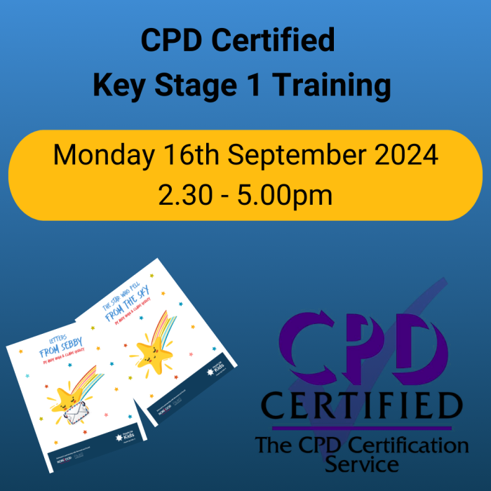Key Stage 1 (CPD accredited): Monday 16th September 2024, 2.30 – 5.00pm (online)     Course Information