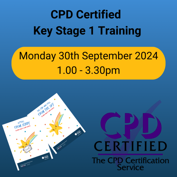 Key Stage 1 (CPD accredited): Monday 30th September 2024, 1.00 – 3.30pm (online)     Course Information