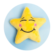 Happy Sebby Star (hand size)