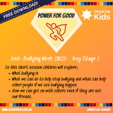 Anti-Bullying Week KS1 2025 free resources, power for good